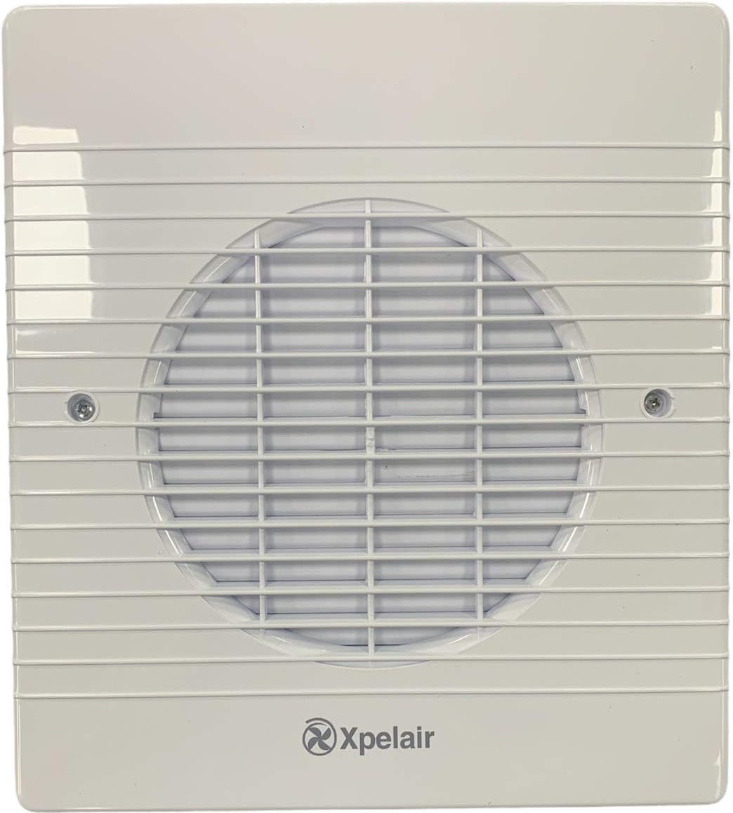 Xpelair WX6EC 071330 WX Series White Flush Wall Mounting Commercial Axial Fan 150mm / 6" 240V