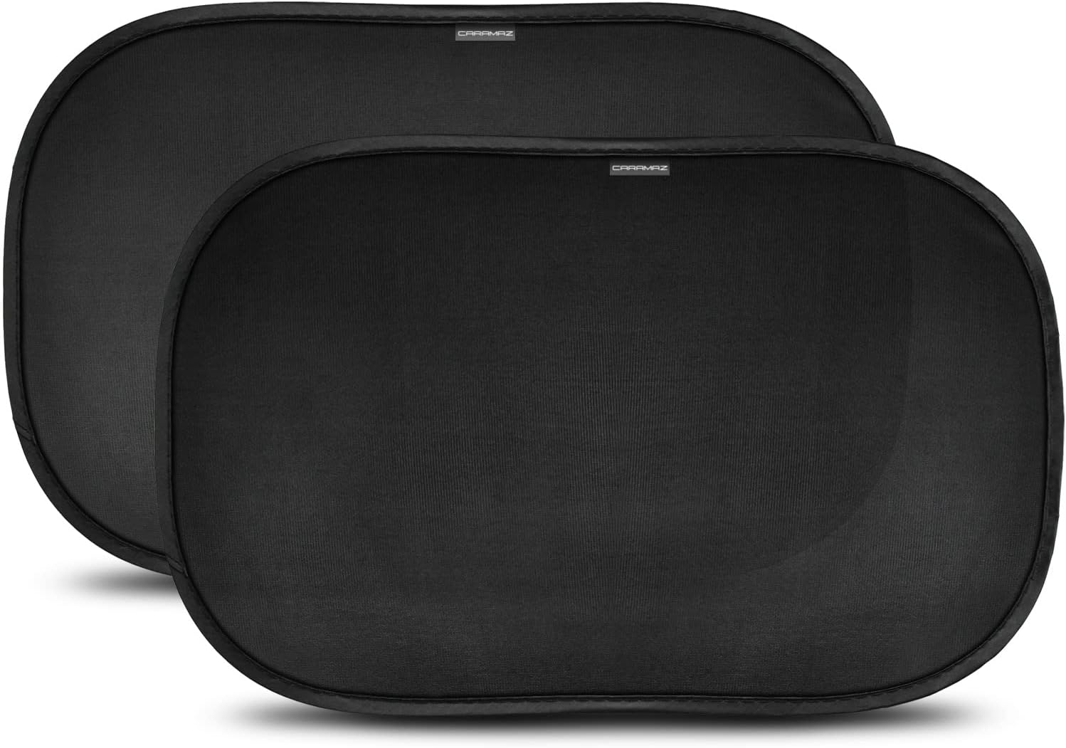 Car Window Shades for Baby with Certified UV Protection - Optimal Darkness with Suction Cups in Universal Size 51 x 31 cm - Black Design - Pack of 2