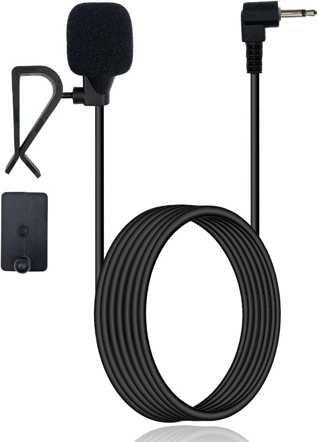 SPTSSWET Car Microphone 2.5mm Car External Vehicle Stereo Radio Replacement Mic Compatible with Pioneer AVH-2400NEX MVH1400NEX DMH-1500NEX AVH-1400NEX GPS DVD