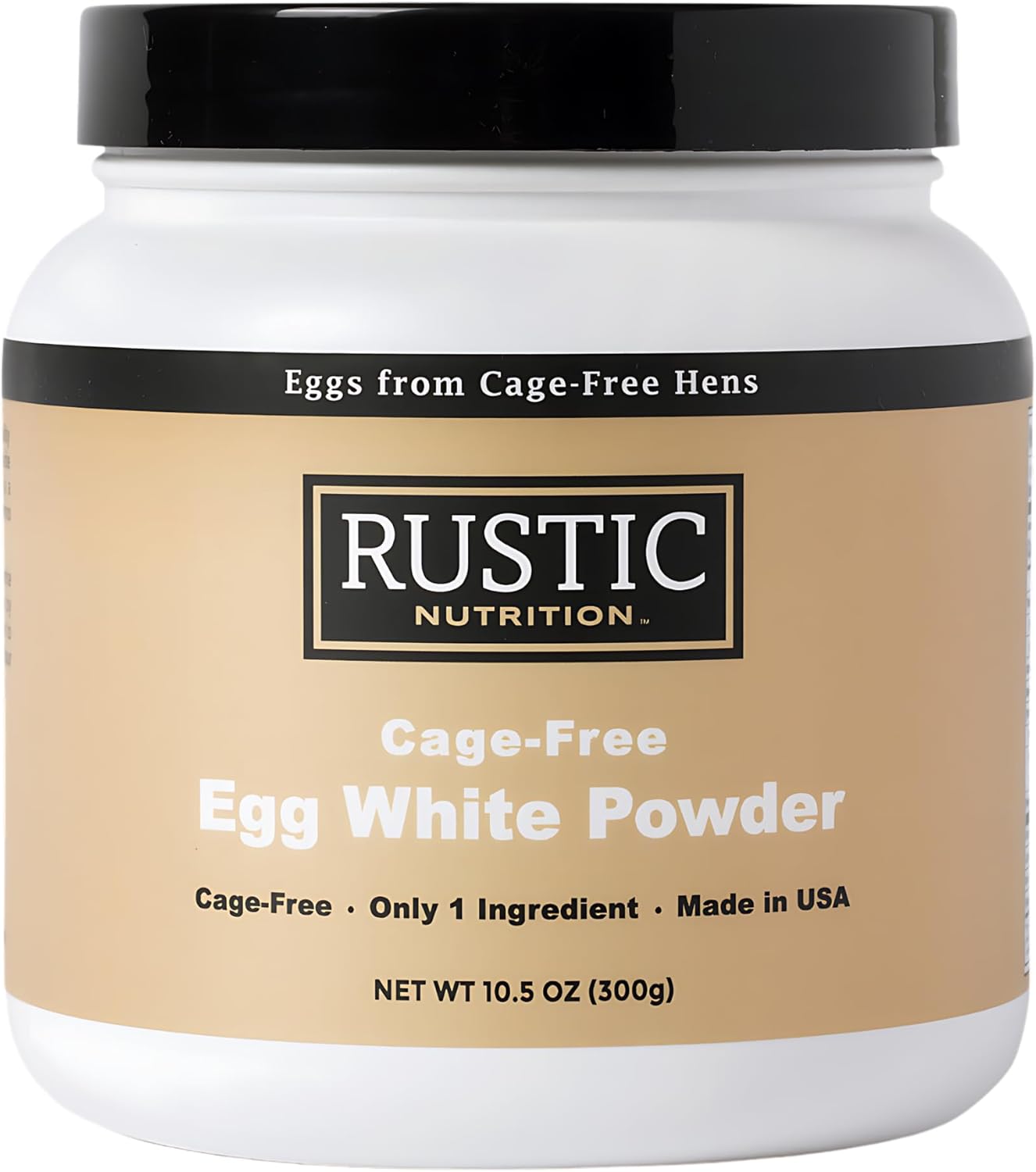 Cage-Free Egg White Protein Powder, Made in USA from Humanely-Raised Cage-Free Eggs, Only 1 Ingredient, Dried Egg Whites (Unflavored, 10.5 Oz)
