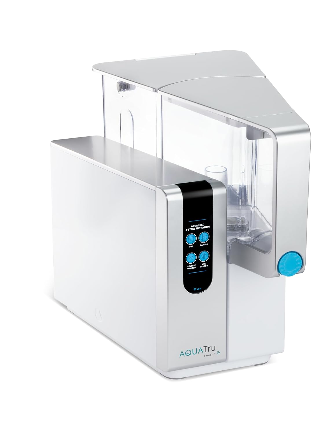 AquaTru Classic Countertop Water Filtration Purification System for PFAS & Other Contaminants with Exclusive 4-Stage Ultra Reverse Osmosis Technology (No Plumbing or Installation Required) | BPA Free