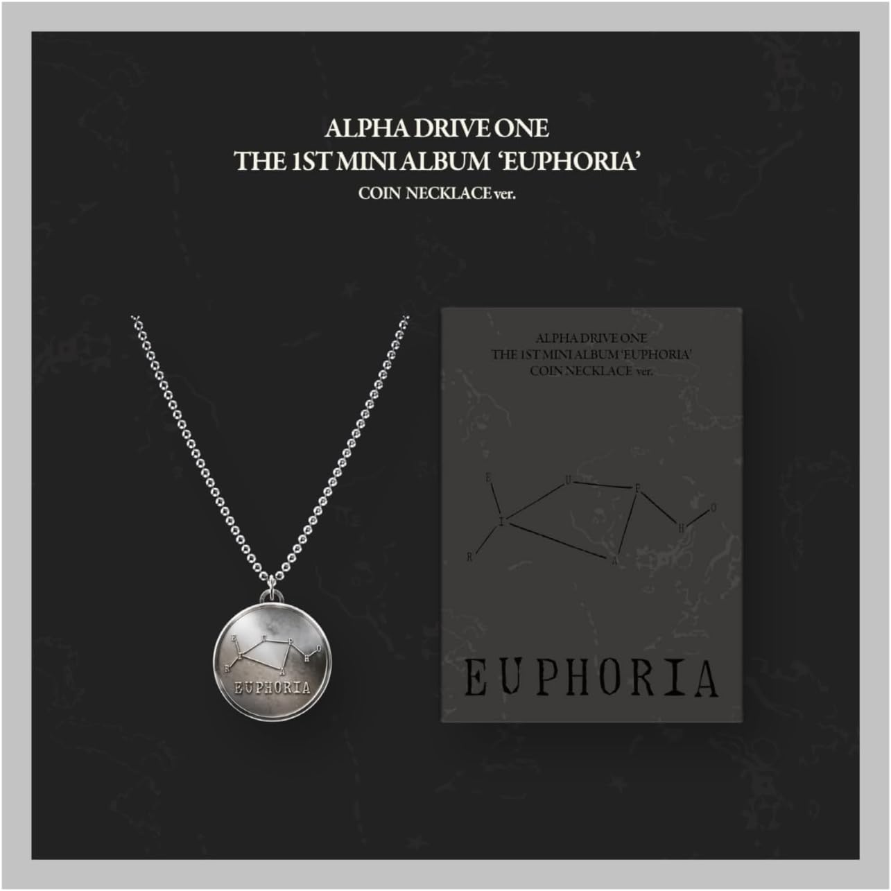 ALPHA DRIVE ONE EUPHORIA 1st Mini Album with Tracking Sealed ALD1 (Limited Coin Necklace Version)
