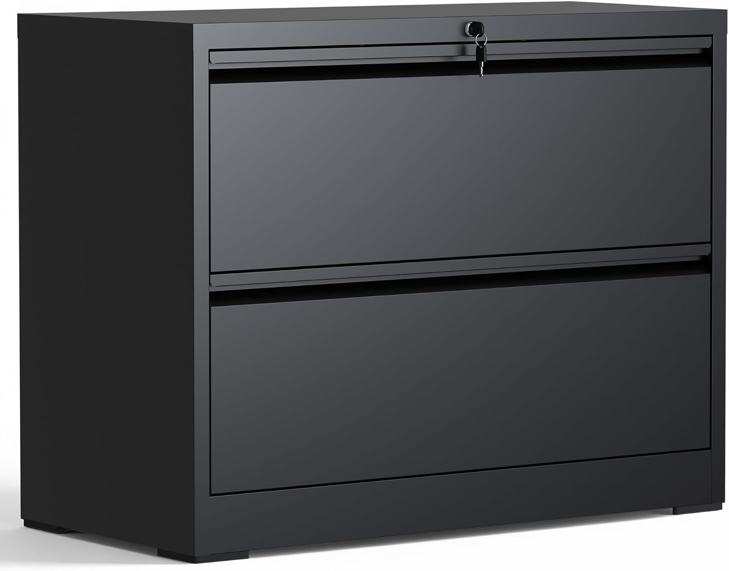 2 Drawer Lateral File Cabinet with Lock, Metal Storage Cabinet
