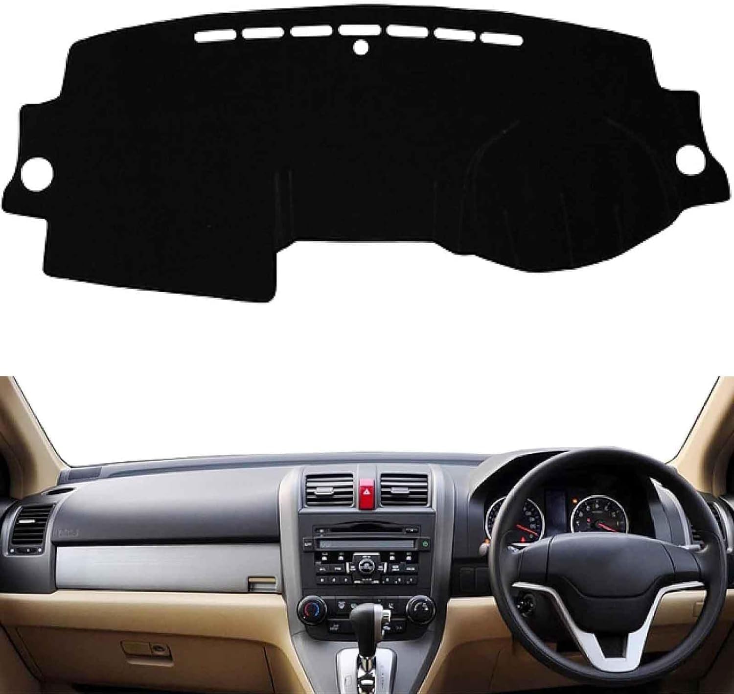 Car Dashboard Cover Dashmat Mat For Honda CR-V CRV 2007 2008 2009 2010 2011 Non-Slip Carpet RHD Red Edge