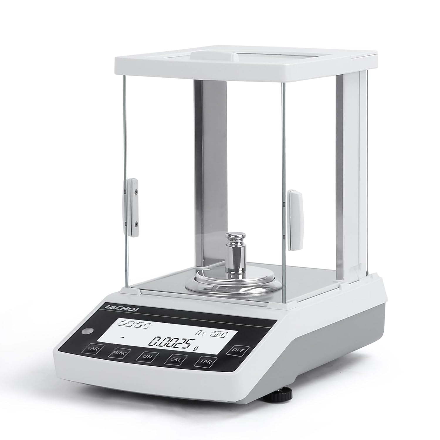 Lab Analytical Balance 0.1mg*120g Laboratory Scale 0.0001g Accuracy High Precision Scale Jewelry Scale Digital Scale 0.0001g (0.1mg*120g with Calibration Weight)