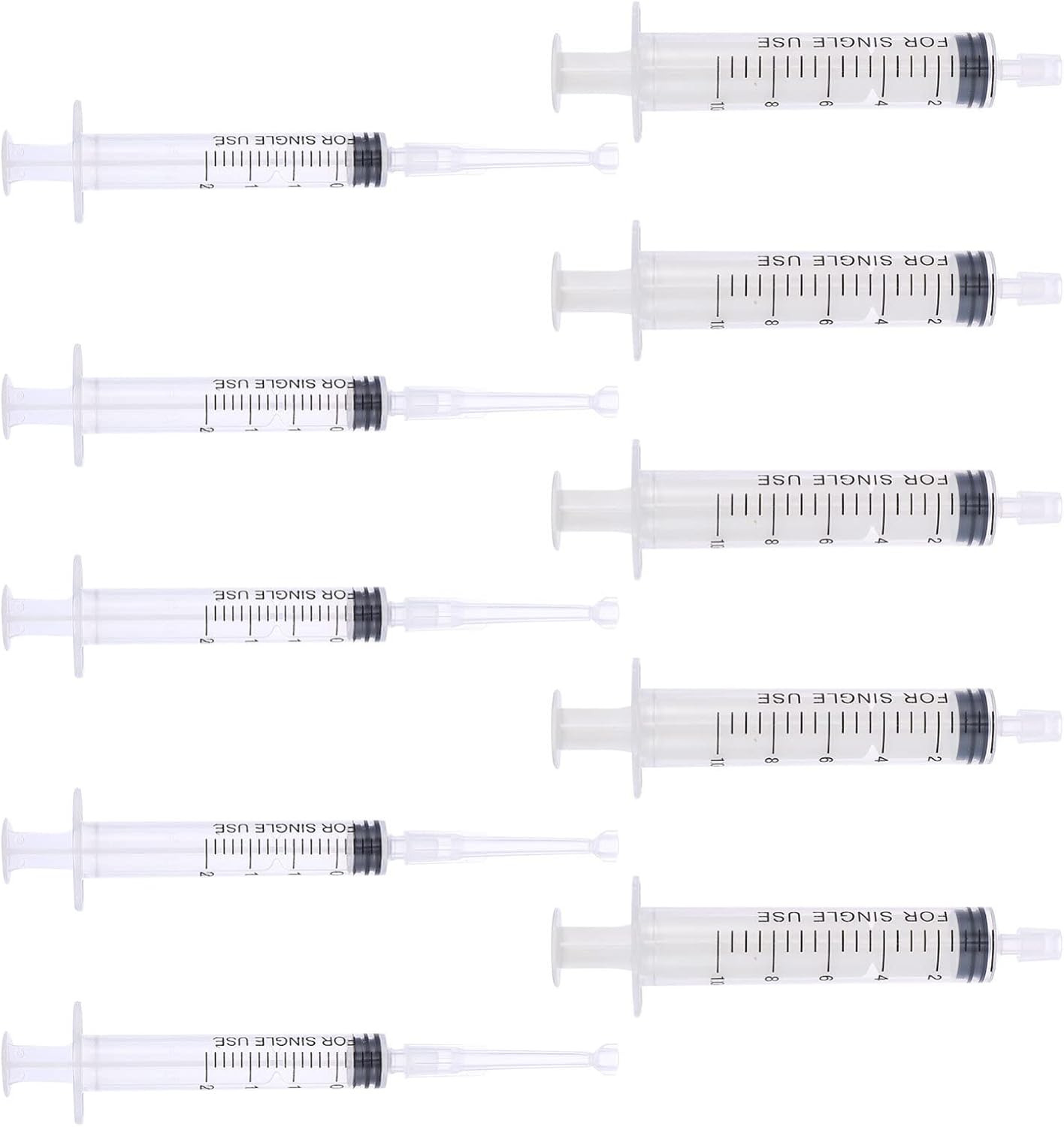 Mobestech 10 Pcs Perfume Refill Pump Tools Plastic Perfume Dispenser with Adapter Tools for Perfumes Transfer to Empty Bottles, Include Syringe (2ml+ 10ml each 5PCS)