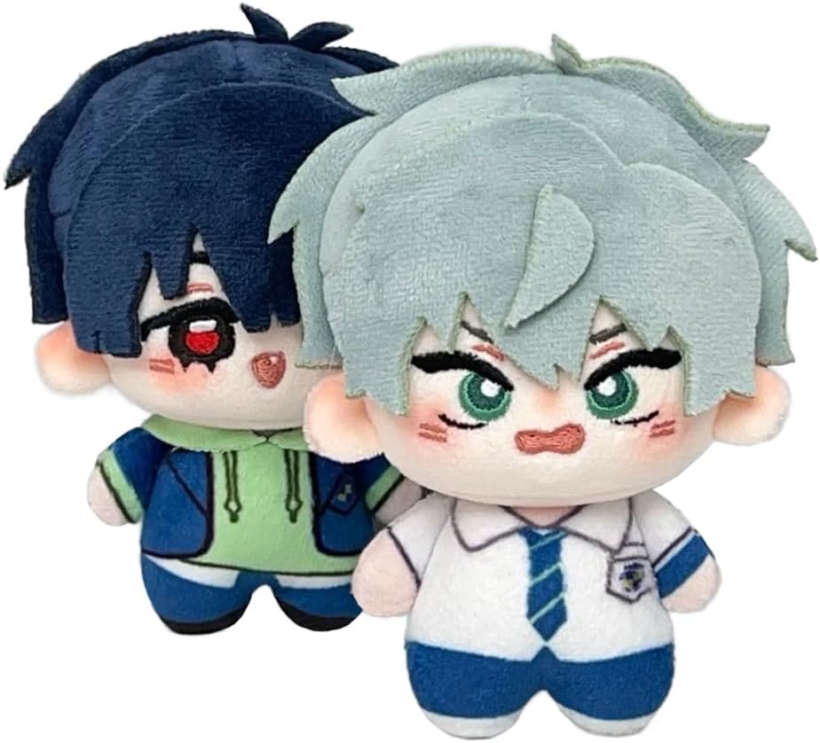 Anjinguang Anime Ivan/Till Plush Figures 10cm Soft Stuffed Doll Mini Hug Pillow Wallet Pendant Schoolbag Accessories Ornament Birthday Party Favors Present