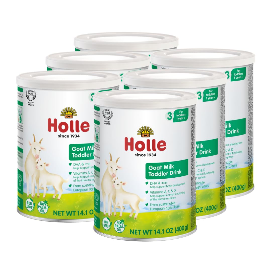 Holle Goat Milk Toddler Drink Stage 3, 6 x 14.1 oz, 12+ Months