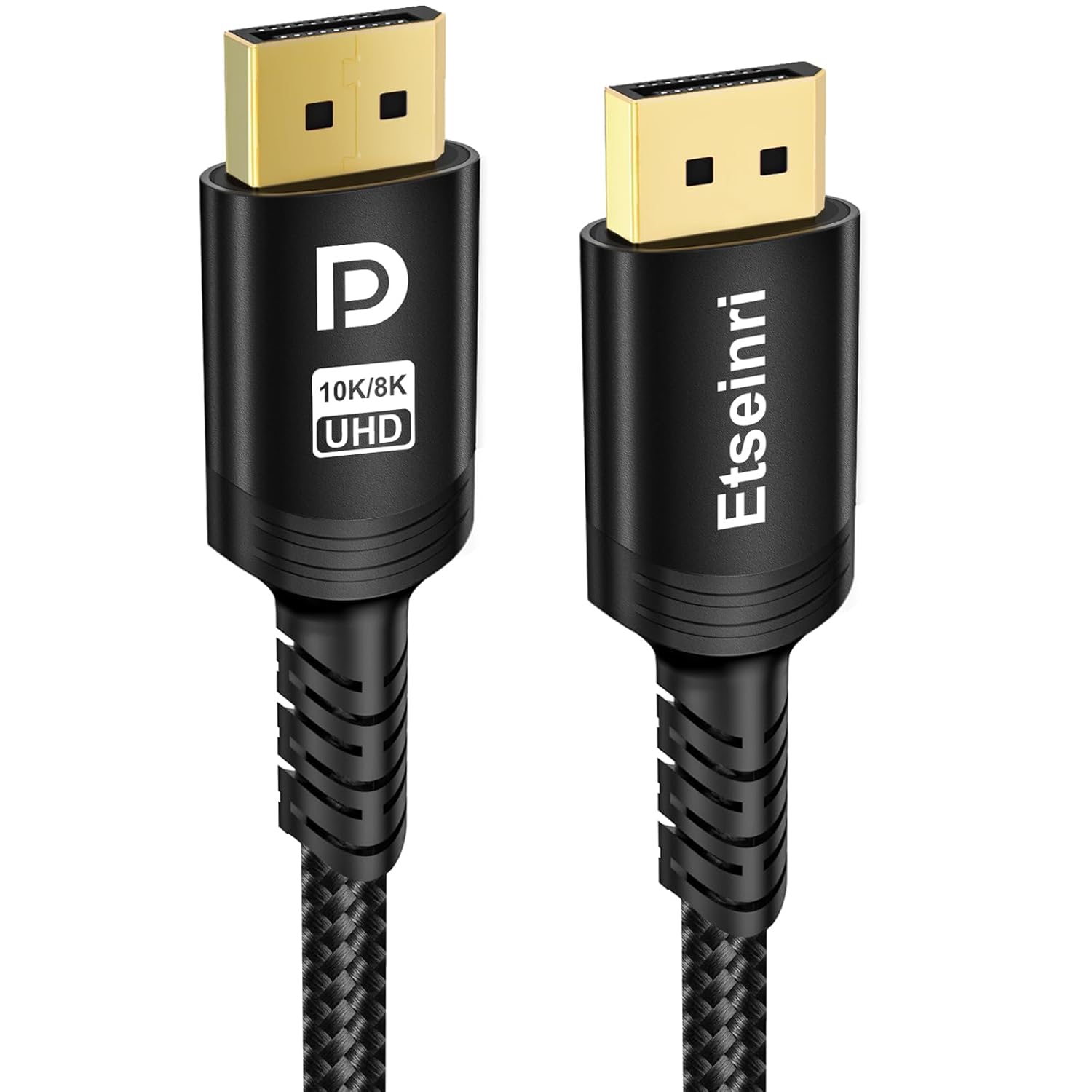Etseinri DisplayPort Cable 1.4 240Hz 2M, DisplayPort Cable 8K 60Hz 4K 165Hz 144Hz 2K 240Hz, DP to DP Cable Support HDCP DSC1.2 HDR10 G-Sync & FreeSync Display Lead for Gaming Monitor PC HDTV
