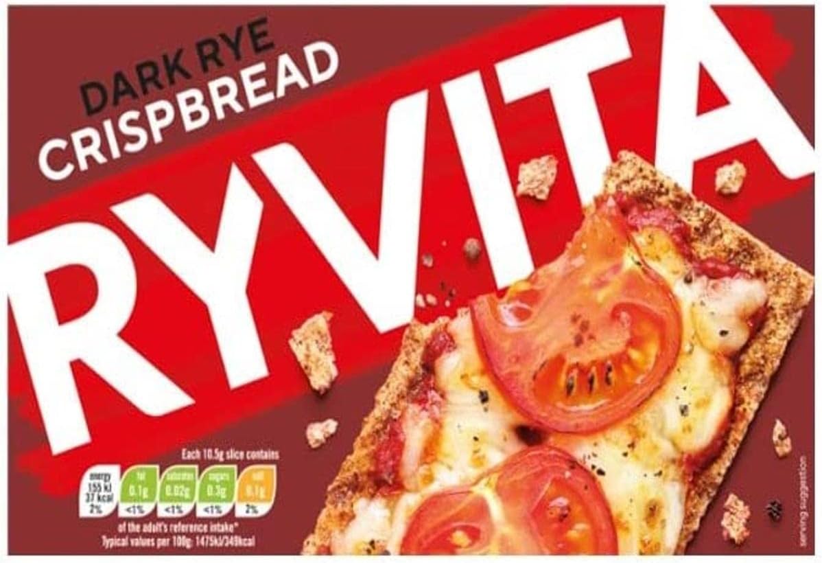 Ryvita Crispbread Dark Rye, 250 g (Pack of 1)
