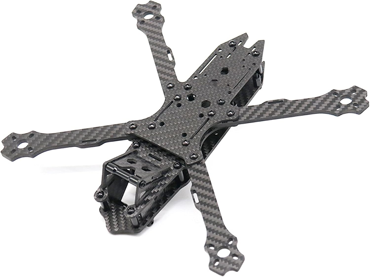 VLIZO for TCMMRC 5Inch Drone Frame kit for Avenger Pro 230 Wheelbase 230mm 4mm Arm Carbon Drone Rack for FPV Racing Drone Quadcopter Rack Accessories Parts (Color : Frame kit)