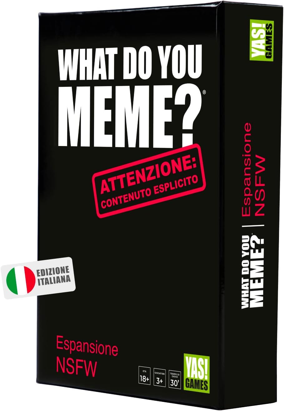 Rocco Giocattoli What Do You Meme? NSFW - Yas Games - L'Unico In Italiano, For 18 Years and Up