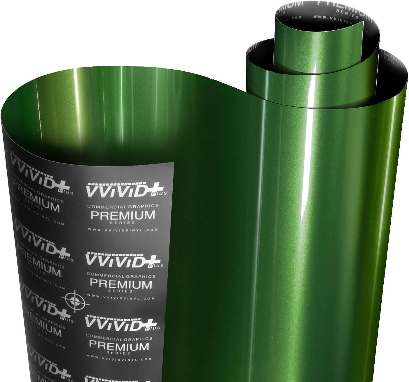 VViViD+ Ultra Gloss Premium Vinyl Car Wrap Film (1ft x 5ft, Gloss Sonoma Green)