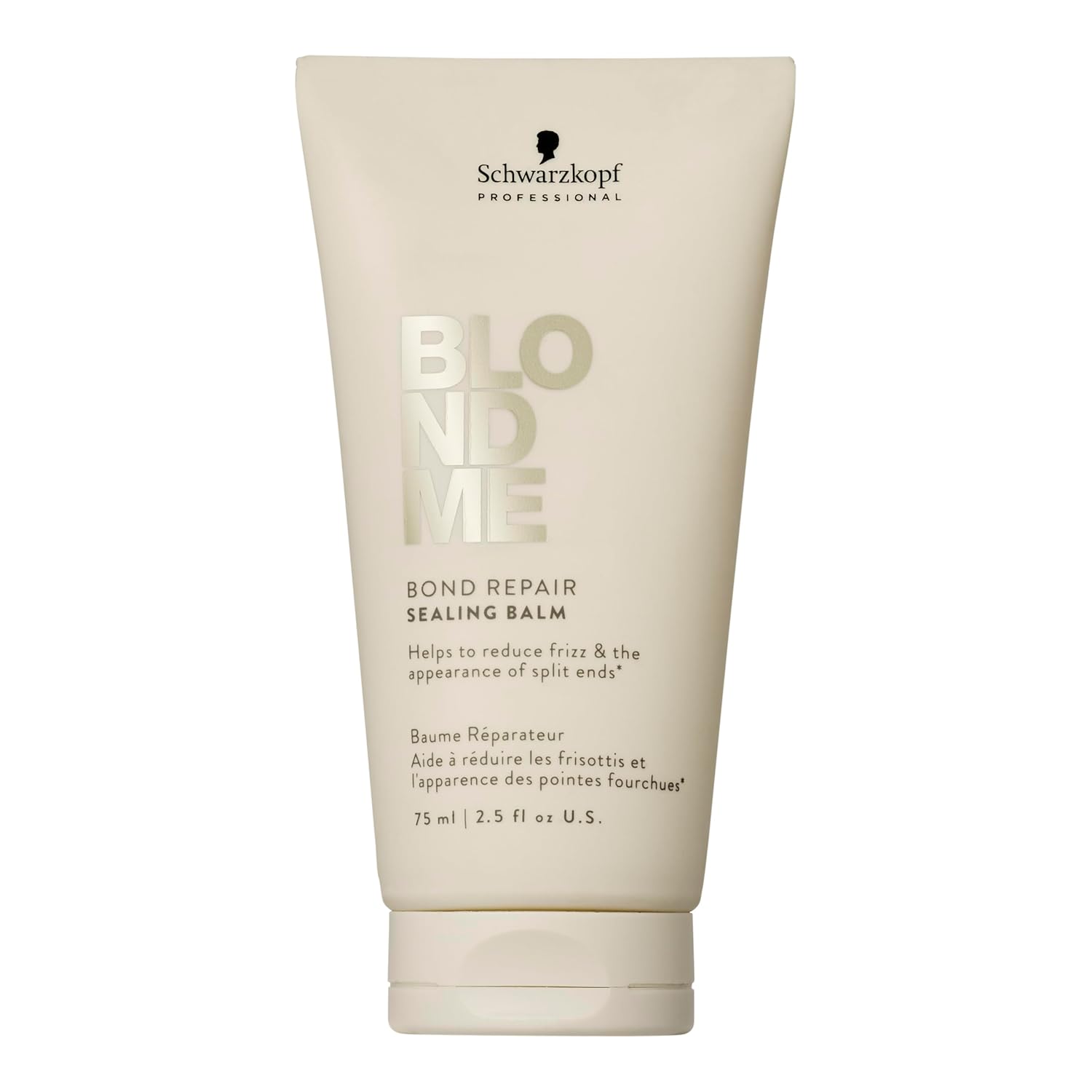 BlondMe Bond Repair Sealing Balm for Blonde Hair | Tame Split Ends & Reduce Frizz | Heat Protection | For Shiny, Smooth Blonde, Lightened, & Grey Hair, 2.5 Fl Oz