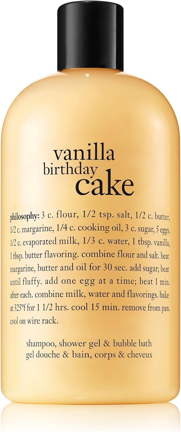 philosophy vanilla birthday cake shower gel | 480ml | bubble bath | body wash