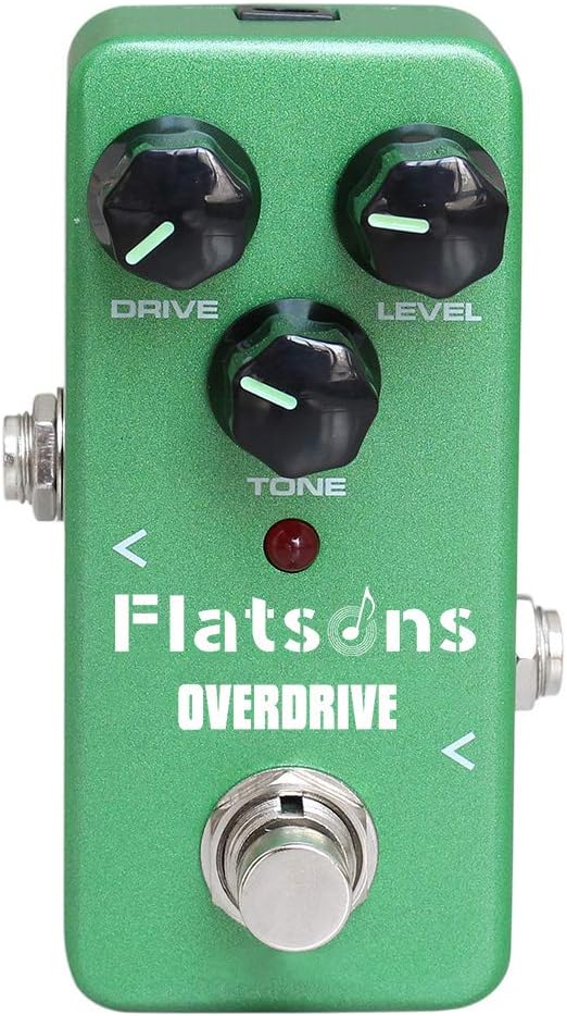 Guitar Mini Effects Pedal Over Drive Warm and Natural Tube Overdrive Effect Sound Processor Portable Accessory for Guitar and Bass Exclude Power Adapter FOD3