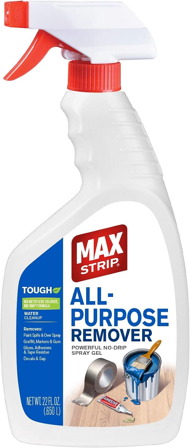 All Purpose Paint Remover Spray 22oz - Water Based Adhesive Remover Spray, Spray Paint Remover, Graffiti Remover Spray, Overspray Remover, Dried Paint Remover - No Methylene Chloride NMP Formula