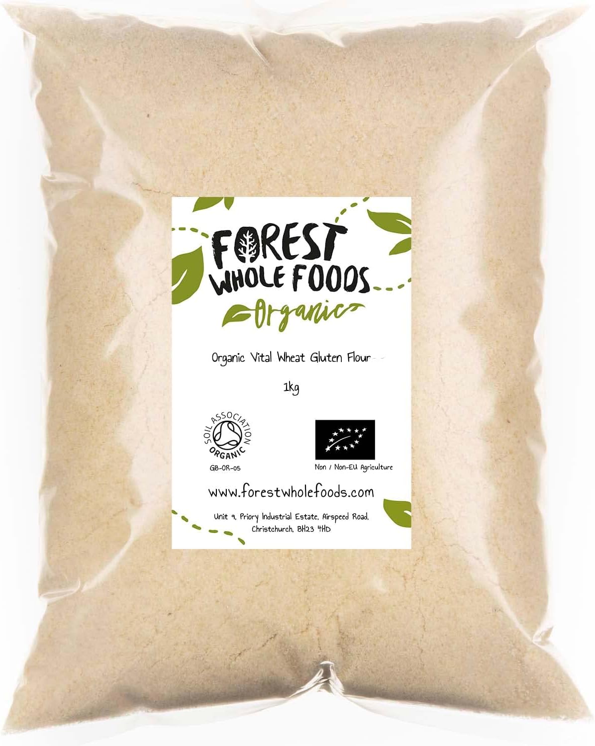 Organic Vital Wheat Gluten Flour - Forest Whole Foods (1kg)