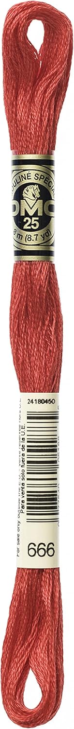 DMC Stranded Cotton Number 666