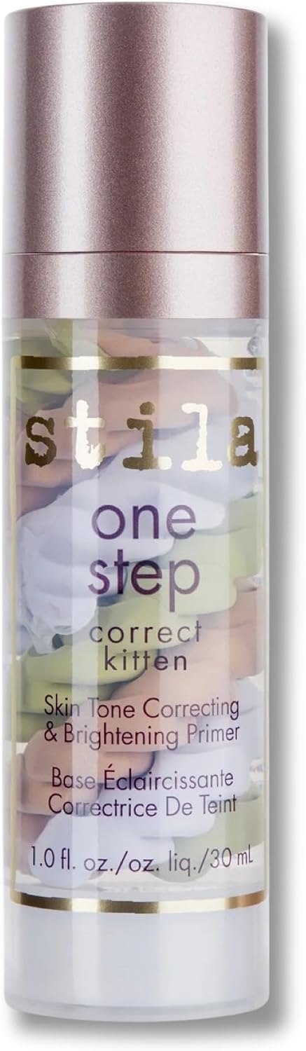 Stila One Step Correct Skin Tone Color Corrector Correct Kitten – All in 1 Brightening Primer Serum & Make-up Primer for Even Skin - 30ml