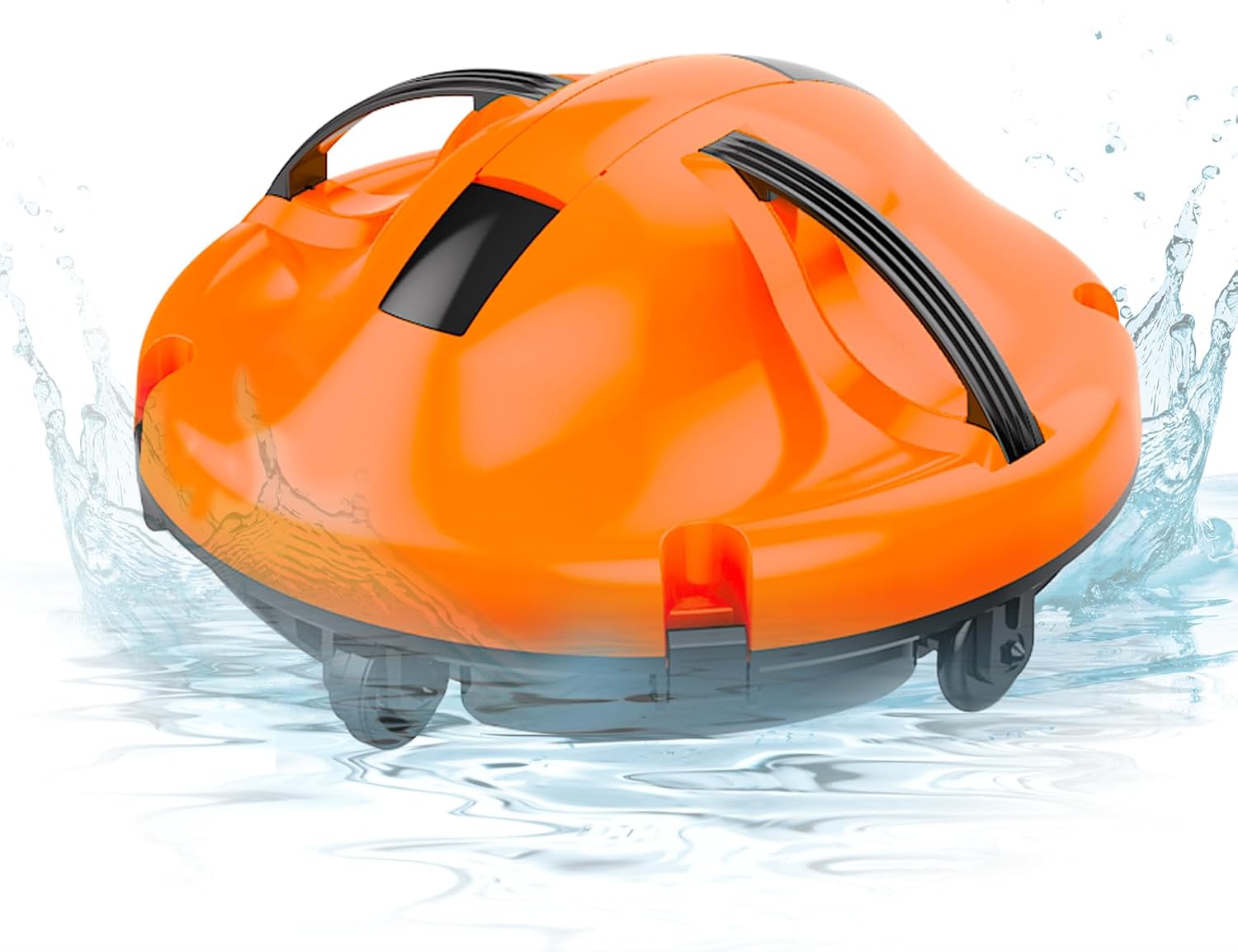 Upgrade Cordless Robotic Pool Cleaner for Above Ground Pool Vacuum Robot with Dual Motors, Automatic Pool Vacuum for Inground Pools Up to 1000 Sq.Ft (Lasts 120 Mins)