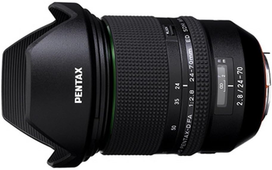 HD PENTAX-D FA 24-70mmF2.8ED SDM WR High-Performance Standard Zoom Lens 24mm Ultra-Wide Angle Weather-Resistant Construction Exceptional Imaging Power ED Glass Aspherical Lens Latest Lens Coating