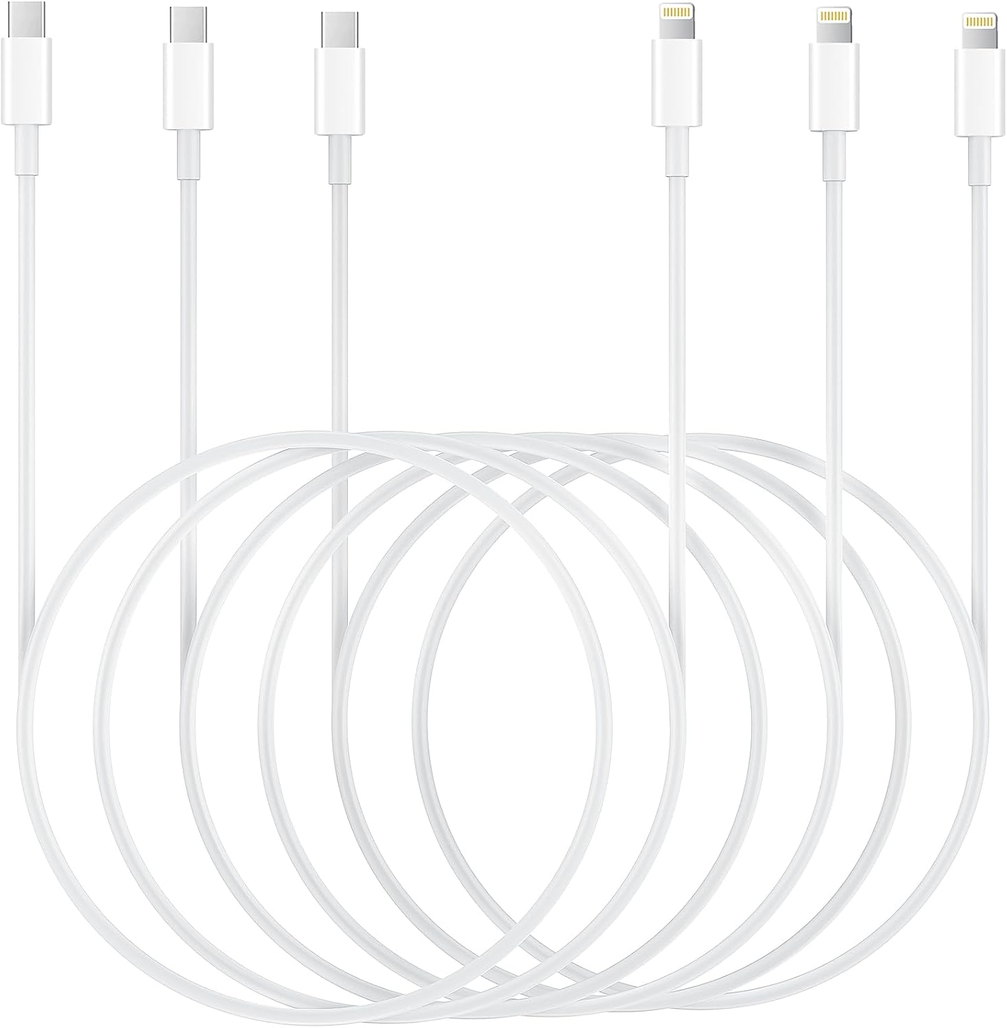 USB C to Lightning Cable 6.6ft 3Pack Original [Apple MFi Certified] iPhone Fast Charger Charging Cord Cable for iPhone 14/13/13 Pro/12/12 Pro/12 Pro Max/11/Xs Max/XR/X,iPad,AirPods Pro and More