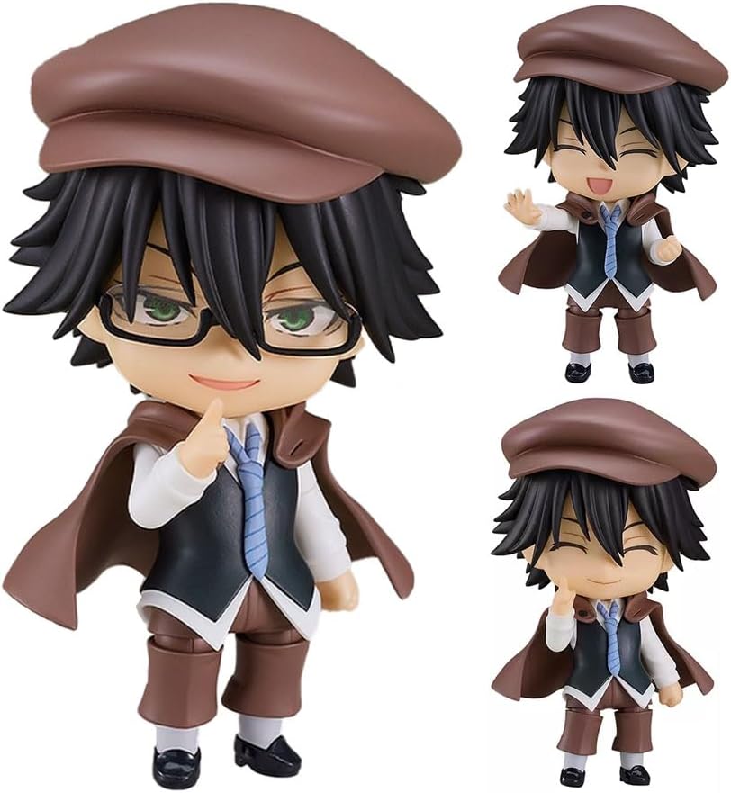 Anjinguang Bungo Stray Dogs Figure,Anime BSD Ranpo Edogawa Action Figure Statue,PVC Model Figurine Collectibles Desk Figur Gifts 10 cm