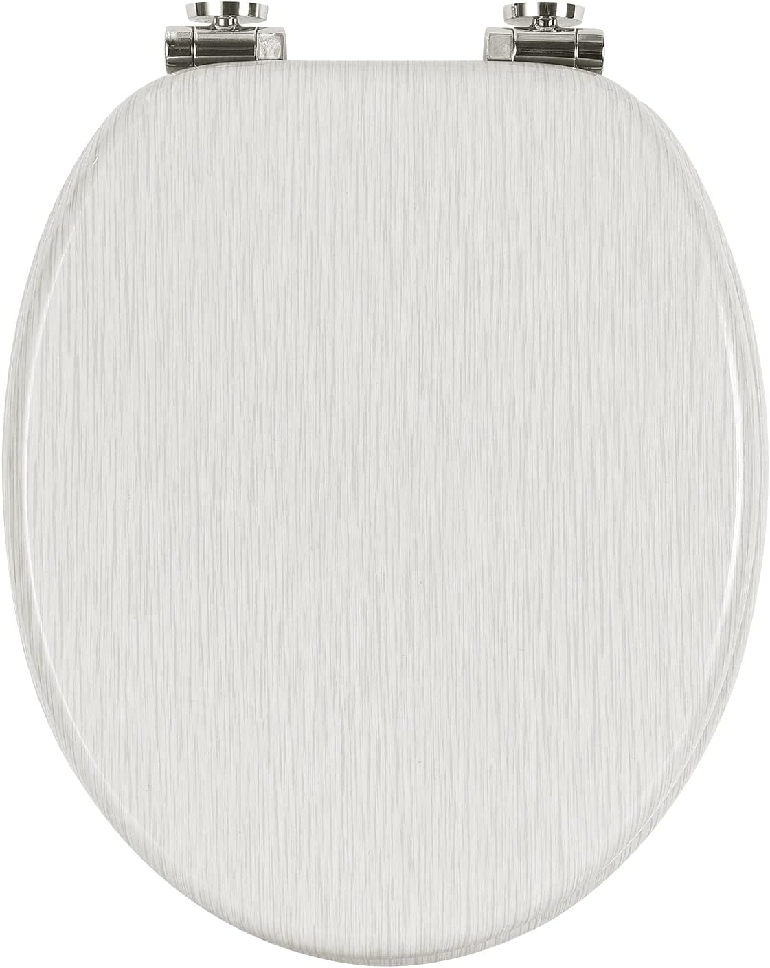 WOLTU Wooden Toilet Seat, Soft Close WC Seat with Strong Hinge Ideal for Standard Toilet