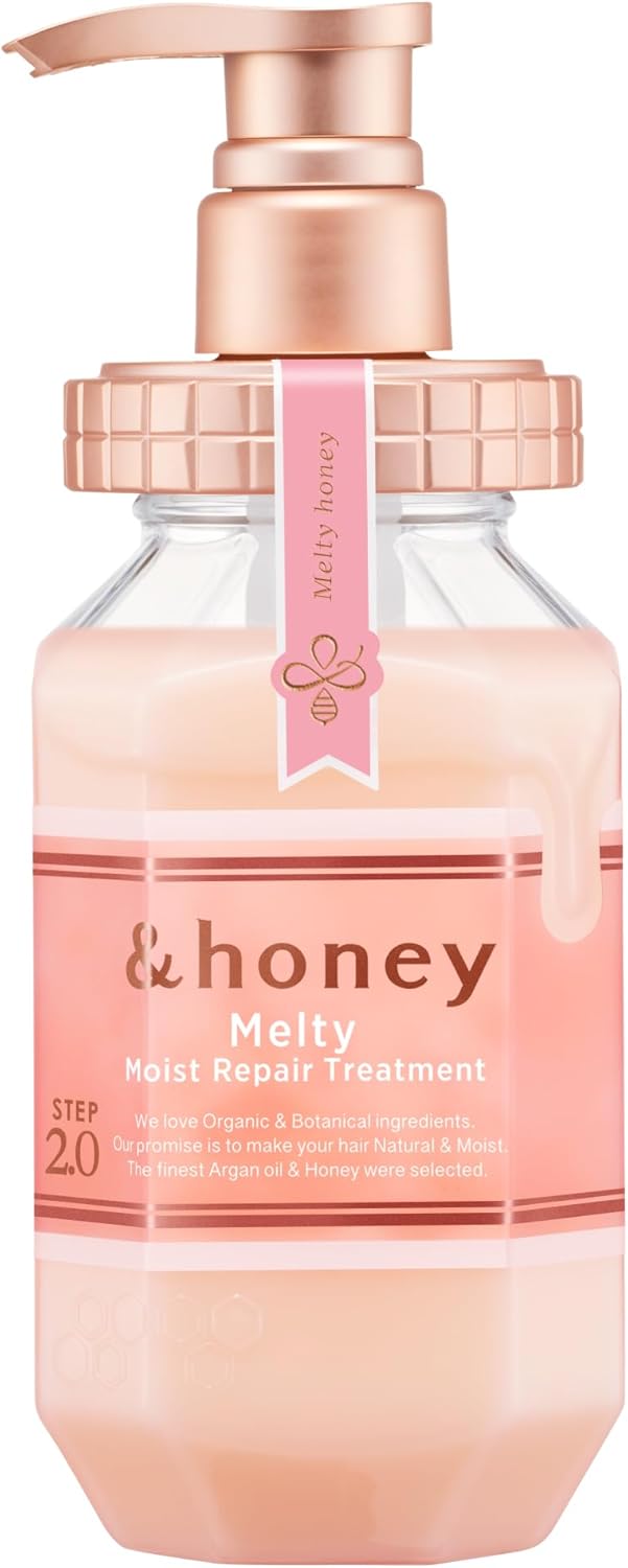 &honey Melty Moist Repair Hair Treatment Pump 445g Step2.0 - Sweet Rose Honey Scent