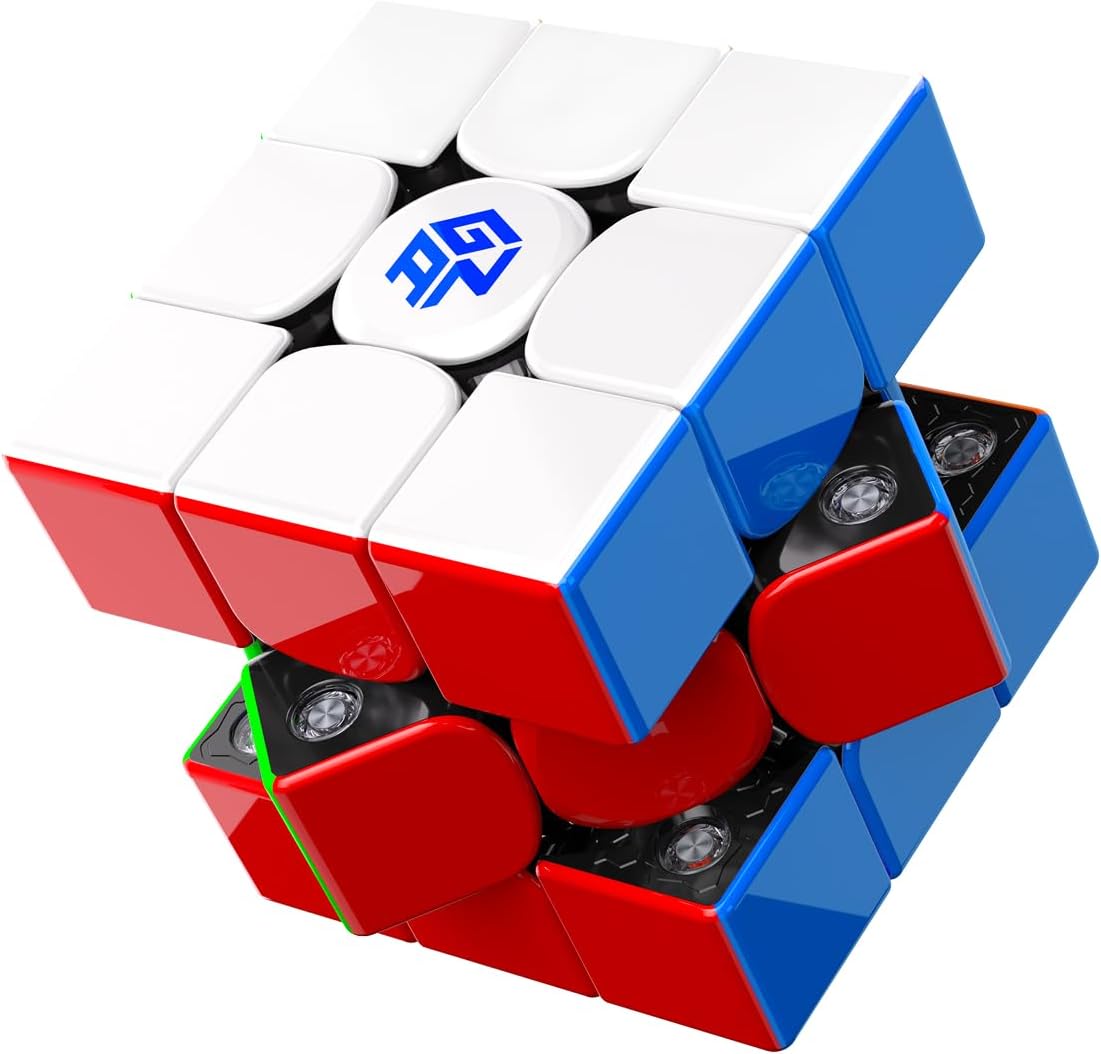 GAN V100 Maglev UV, 3x3 Speed Cube Magnetic Puzzle for Cuber | Omni-directional Positioning, effortless turning, responsive handling, stable control, lightweight feel, focus training toys