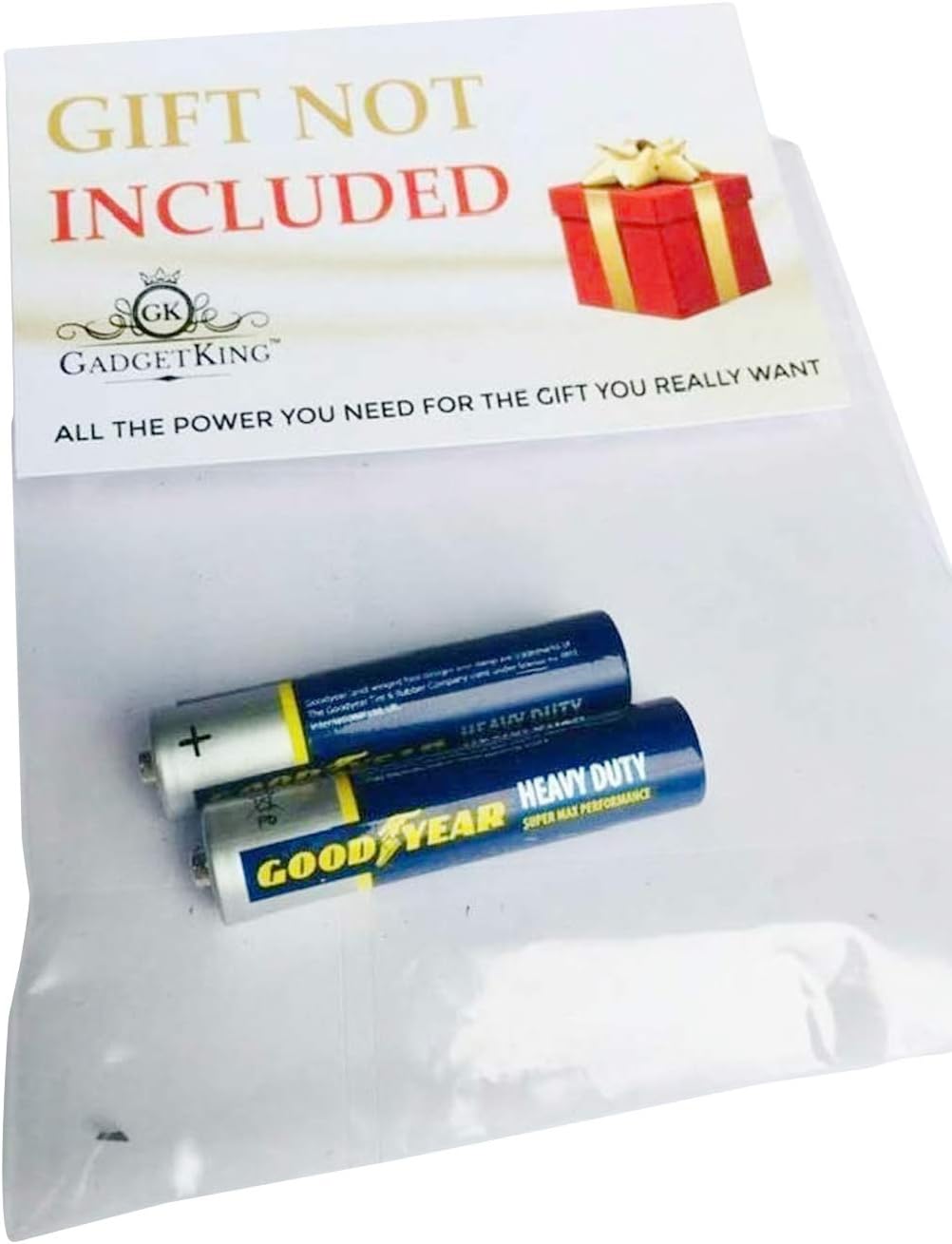 Gadgetking Secret Santa Gift Not Included Funny Novelty Joke Present Rude Christmas Xmas Idea April Fools Birthday Unusual Prank Fun Funny Men Mans Ladies Dad Father Boyfrined