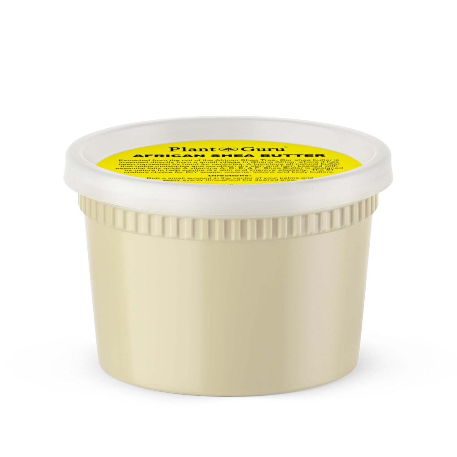 Raw African Shea Butter 16 oz. - 100% Pure Natural Unrefined IVORY - Ideal Moisturizer For Dry Skin, Body, Face And Hair Growth. Great For DIY Soap and Lip balm Making.