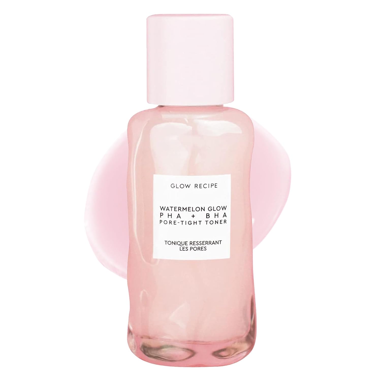 Glow Recipe PHA + BHA Face Toner - Korean Skin Care Pore Minimizer & Gentle Facial Exfoliator for Tightening, Hydrating & Exfoliating - Glycerin, Watermelon & Cactus Water (40ml)