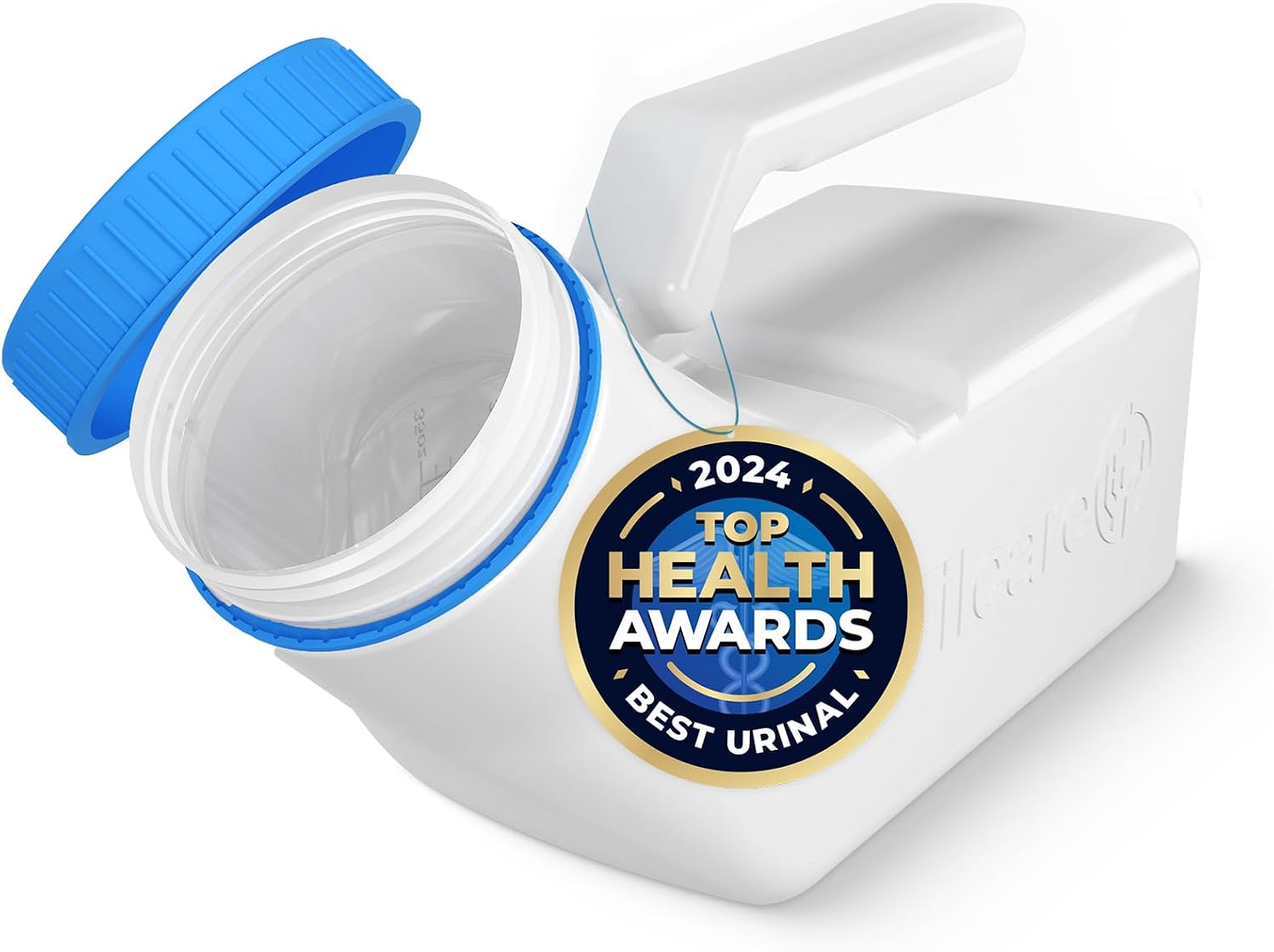 Urinals for Men Spill Proof with Glow-in-The-Dark Lid: 32oz Pee Bottle