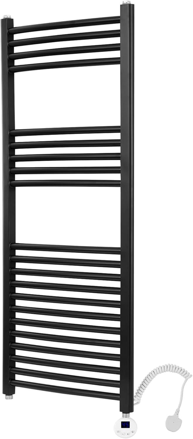 Hondony Radiator Towel Rail, Electric Heated Towel Rail, Electric Towel Rails for Bathrooms, 120 * 50CM