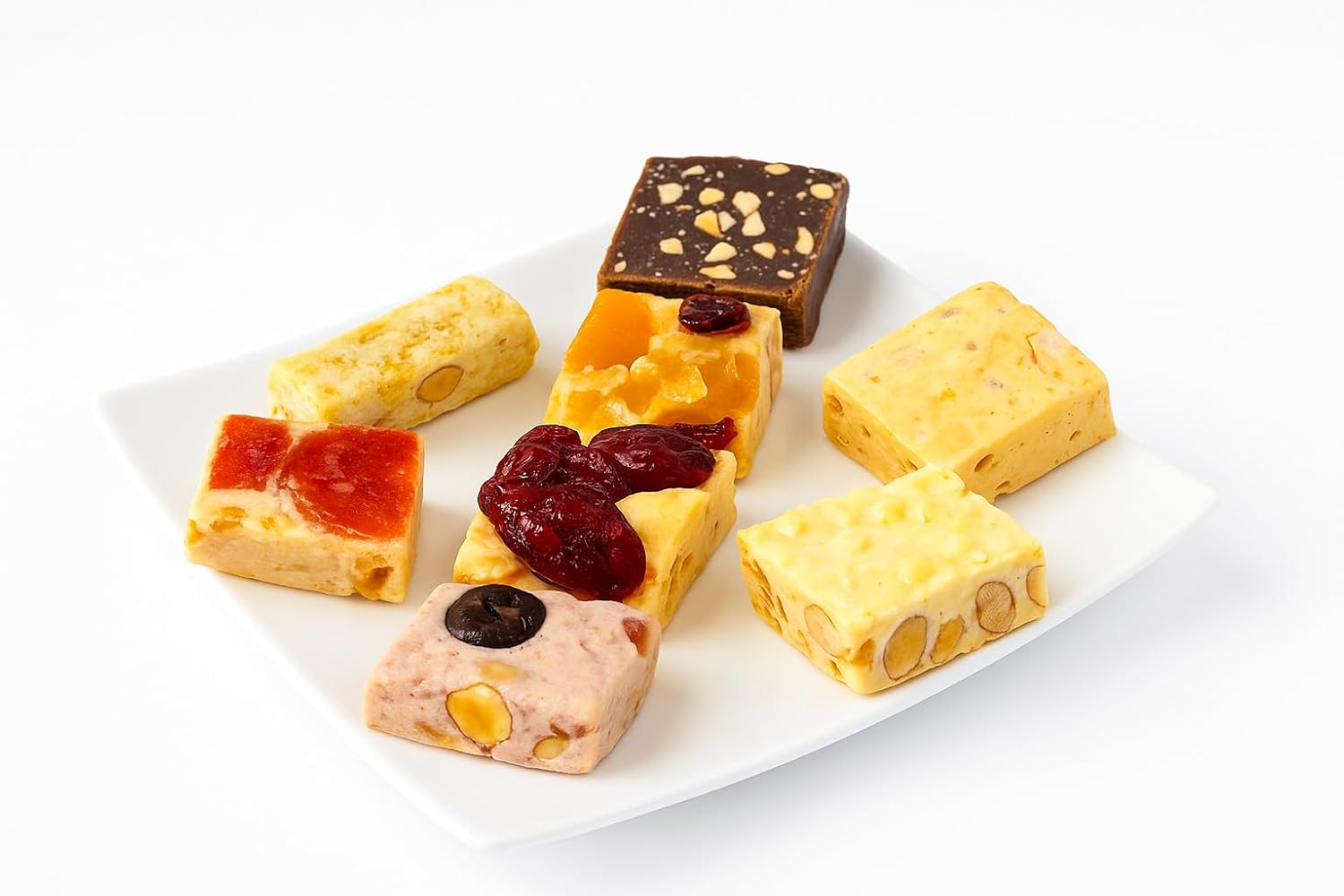 Andy Anand Luxury Assorted Italian Soft Nougat Gift: Amazingly Delicious, All Natural Ingredients, No Preservatives, Gluten Free Artisanal, Imported, Ideal for Women Men and Kids 11 Gourmet Pcs (7 Oz)