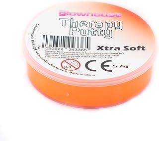 Premium Therapy Putty Squeezable Non-Toxic, Hand Exercise, Anti-Stress for Adults & Children (Orange - Xtra Soft)