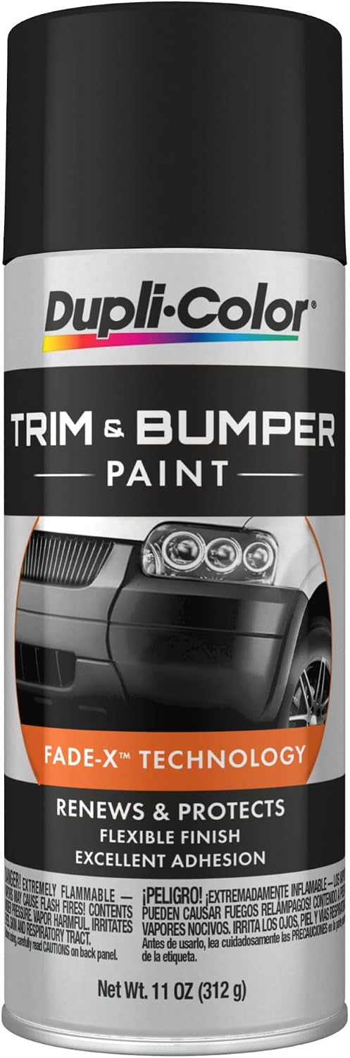 Dupli-Color Trim & Bumper Paint, Black, 11 oz