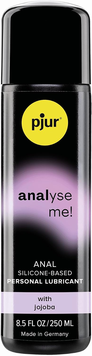 pjur Analyse me! Relaxing Silicone Based Personal Lubricant with Natural Jojoba, Sex Lube for Men, Women & Couples - 8.5 fl oz / 250 ml