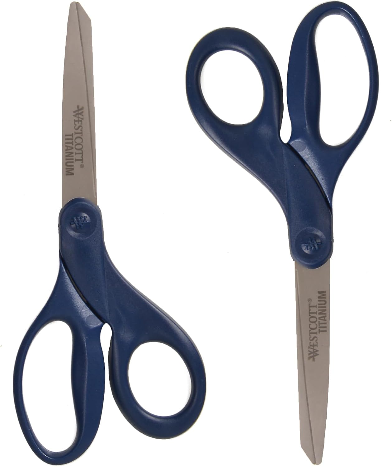Westcott 17509 8-Inch Titanium Heavy-Duty Scissors, Navy