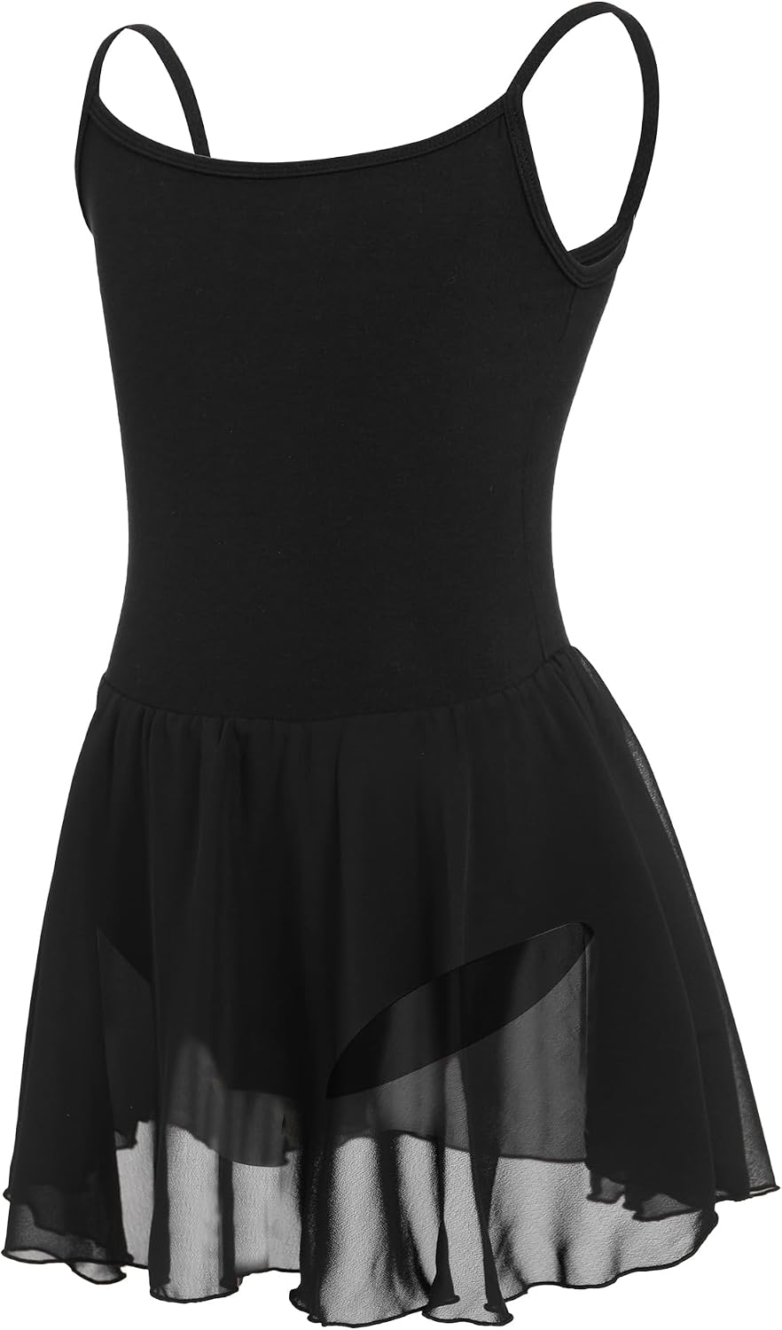 Ballet Leotards for Girls Cotton Ballet Outfit Sleeveless Gymnastics Leotard Costume Dancewear with Skirt 2-14 Years