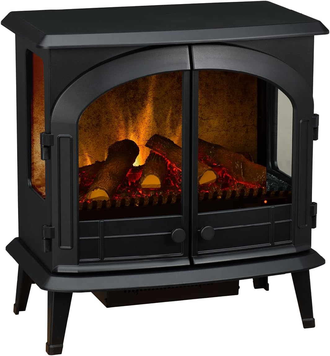 Dimplex Emberly Electric Stove Fire, 3-Sided Fireplace, 2KW, Flame Colours