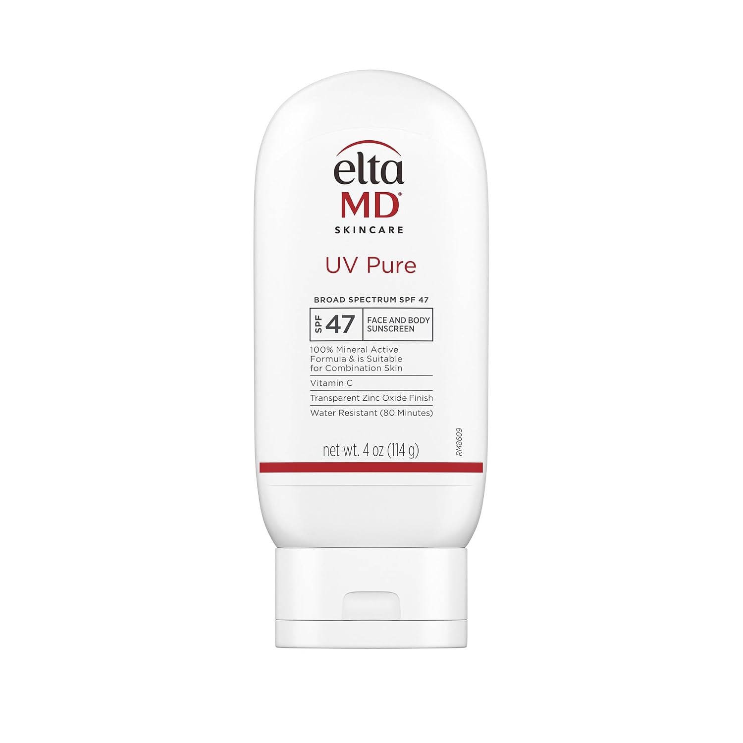 EltaMD UV Pure Face and Body Sunscreen, SPF 47 Mineral Sunscreen for Kids and Adults, Water Resistant Up to 80 Minutes, 4.0 oz Sun Screen Tube