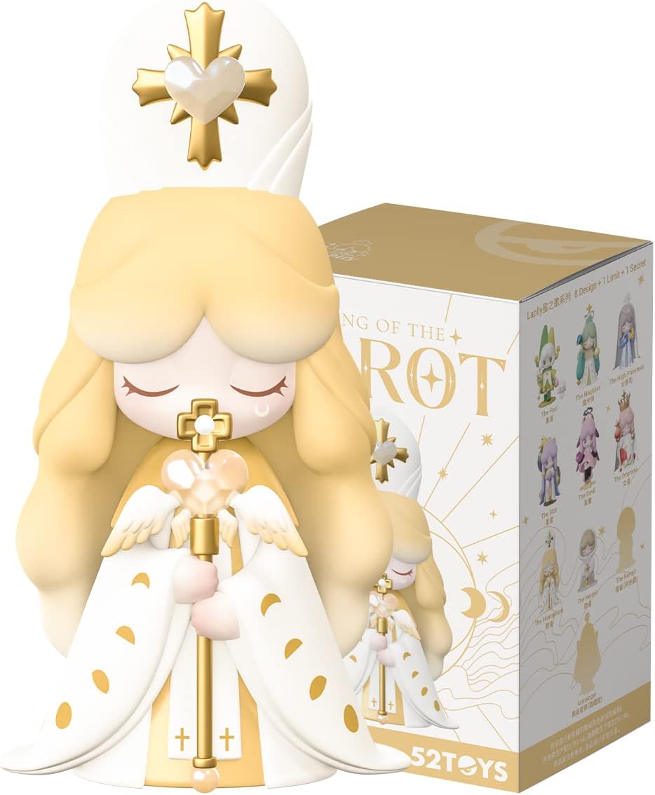 52TOYS Laplly Song of the Tarot, Random Cute Action Figure, Collectible Toy Desktop Decoration 3.3 Inch, Gift for Birthday or Party, 1PC