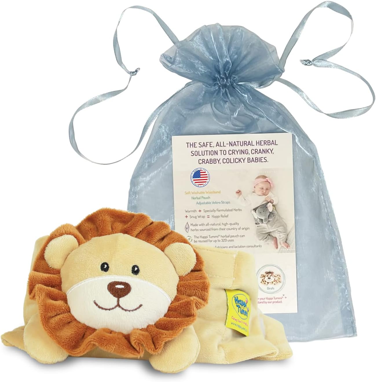 Colic and Gas Relief for Babies and Infants- Heated Belly Wrap for Newborns - Aromatherapy Wrap for Upset Tummy and Constipation