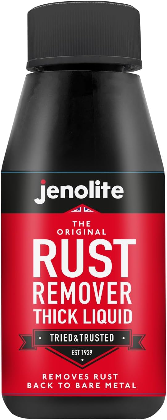 JENOLITE Rust Remover Thick Liquid | 150ml | Non-Drip Formula | Fast Acting Thixotropic Rust Remover For Metal | Removes Rust Back To Bare Metal | Suitable For Use On Vertical Surfaces