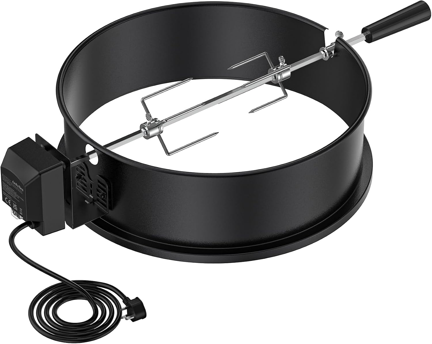 onlyfire BRK-6009 BBQ Rotisserie Ring Kit for Weber 47 CM Kettle Grill