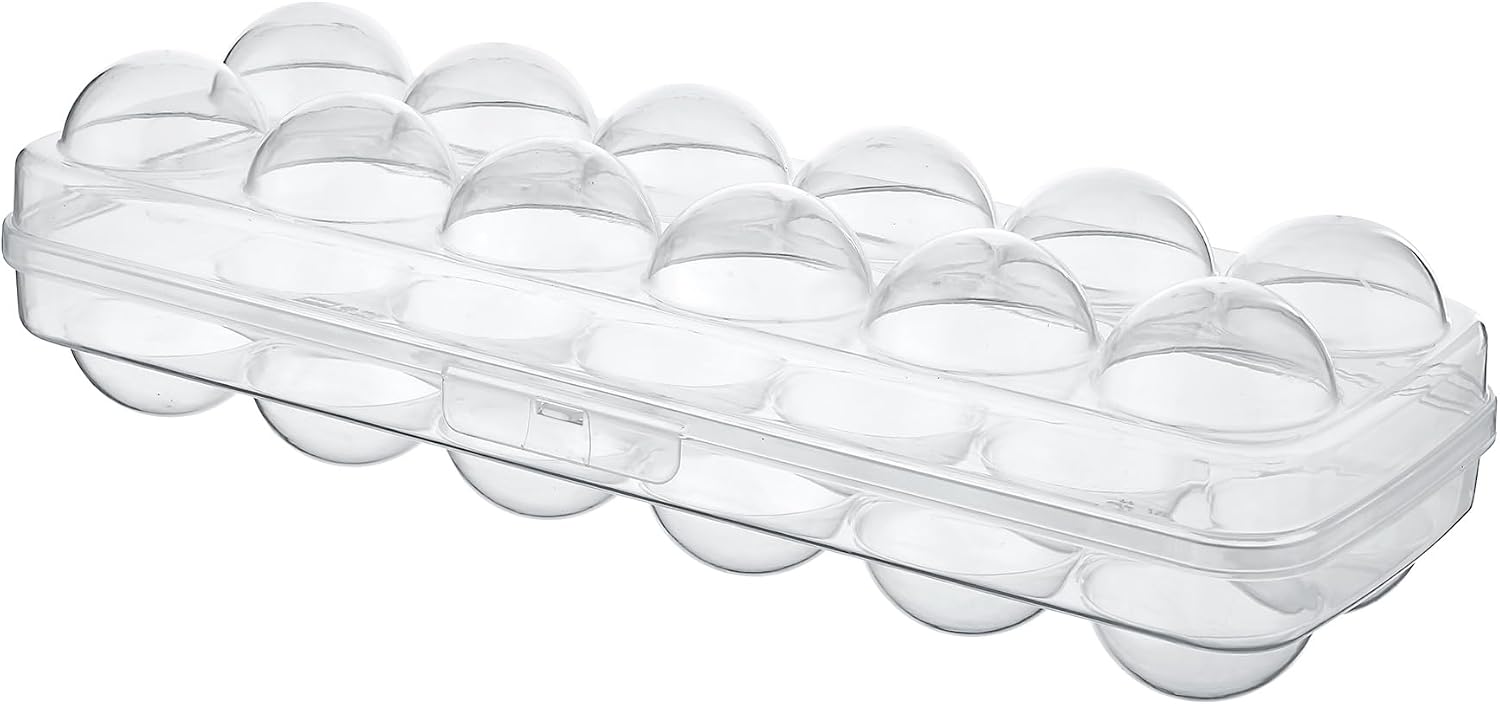 Best House Heavy Duty Clear Plastic Egg Storage Box Trays Touch and Lock Egg Box, 12 Eggs For Each Egg Holder, Baskets For Kitchen (Pack of 1)