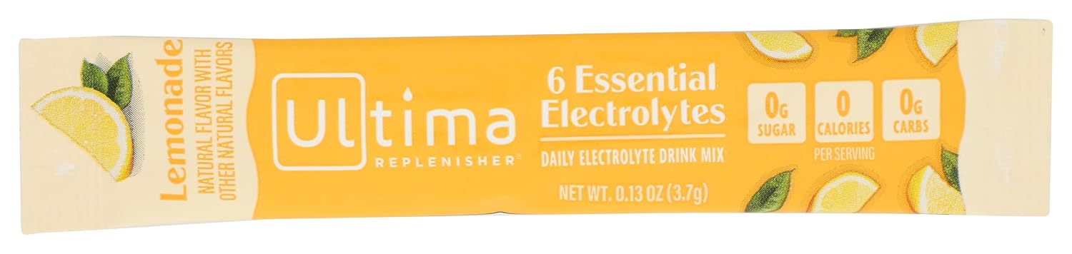 ULTIMA REPLENISHER Lemonade Electrolyte Drink Mix Single, 0.13 OZ